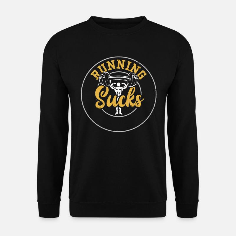 Running Sucks - Gym - Sweat-shirt Unisexe - noir