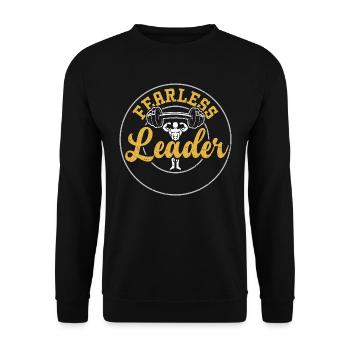 Leader intrépide - Salle de gym - Sweat-shirt Unisexe - noir - Devant - Alina (178cm) & Michal (187cm)