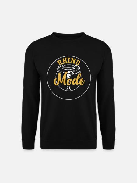 Rhino Mode - Gym - Unisex Sweatshirt - black