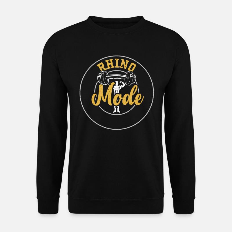 Rhino Mode - Gym - Unisex Pullover - Schwarz