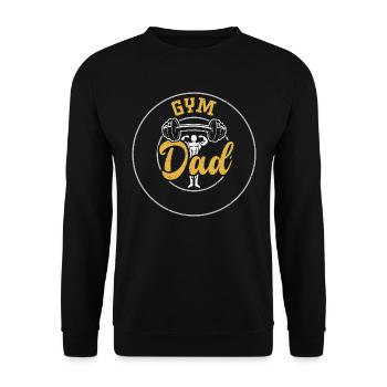 Gym Papa - Gym - Sweat-shirt Unisexe - noir - Devant - Alina (178cm) & Michal (187cm)