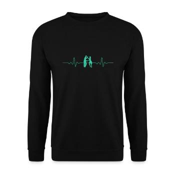 ECGO DANSE DANSE DANSANTE - Sweat-shirt Unisexe - noir - Devant - Alina (178cm) & Michal (187cm)