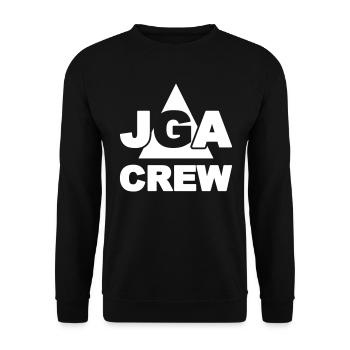 JGA Crew - Unisex Pullover - Schwarz - Vorne - Alina (178cm) & Michal (187cm)
