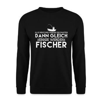 Fischer | werden fischer . fischer - Unisex Pullover - Schwarz - Vorne - Alina (178cm) & Michal (187cm)