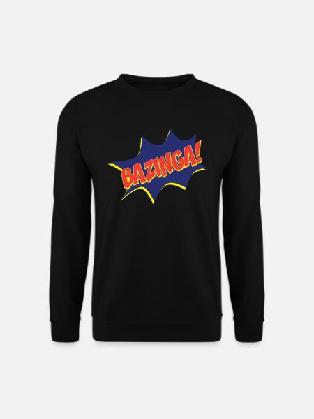 Frauen T-Shirt Bazinga Comic - Unisex Pullover - Schwarz