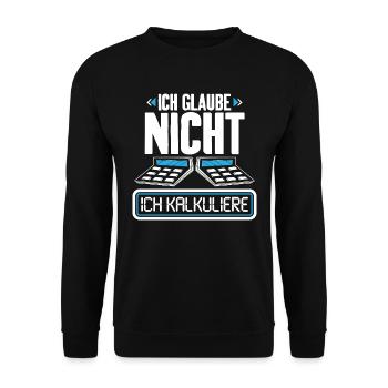 Steuerberater Steuerfachangestellte Buchhalter - Unisex Pullover - Schwarz - Vorne - Alina (178cm) & Michal (187cm)