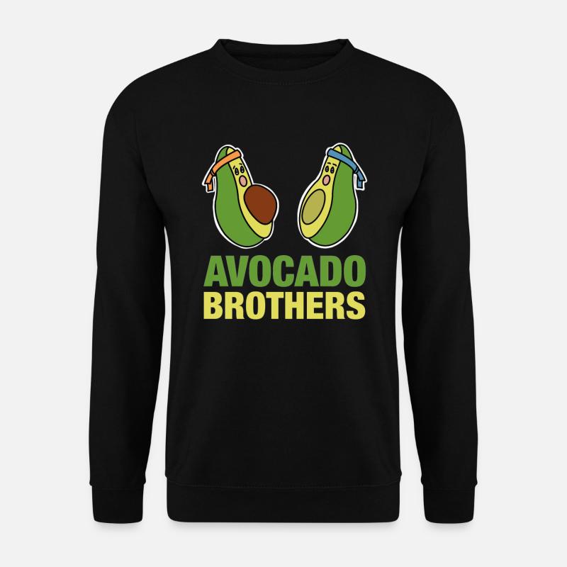 Avocado Brothers Vegan Vegetarian Gift - Unisex Sweatshirt - black