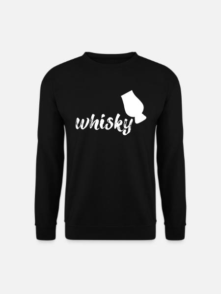 Whisky, blanc - Sweat-shirt Unisexe - noir