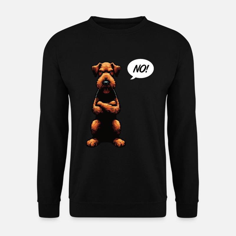 Pas d’Airedale Terrier Airedales Airedalebesitzer - Sweat-shirt Unisexe - noir