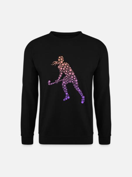 Hockey Spielerin Hockeyspielerin Feldhockey - Unisex Pullover - Schwarz