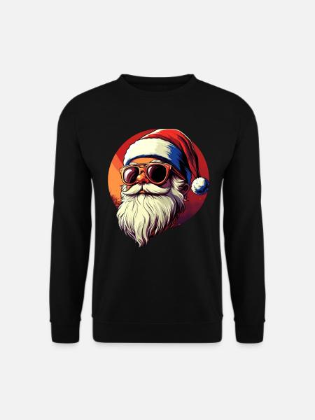Père Noël cool - Sweat-shirt Unisexe - noir
