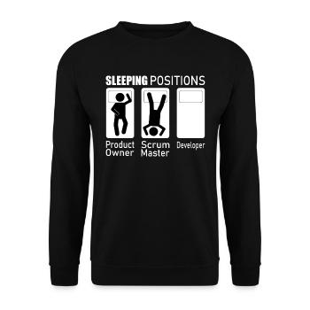 Computer Scientist Developer Scrum Computer Science Gift - Unisex Sweatshirt - black - Front - Alina (178cm) & Michal (187cm)