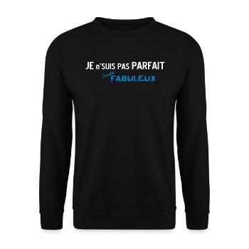 Not Perfect but Fabulous 2 - Unisex Sweatshirt - black - Front - Alina (178cm) & Michal (187cm)