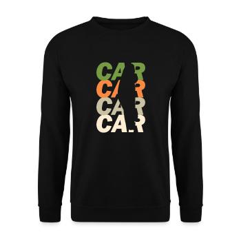 voiture - Sweat-shirt Unisexe - noir - Devant - Alina (178cm) & Michal (187cm)