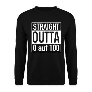 OUTTA direct 0 à 100 - Sweat-shirt Unisexe - noir - Devant - Alina (178cm) & Michal (187cm)