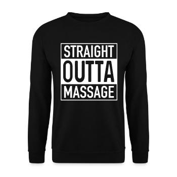 Massage OUTTA direct - Sweat-shirt Unisexe - noir - Devant - Alina (178cm) & Michal (187cm)