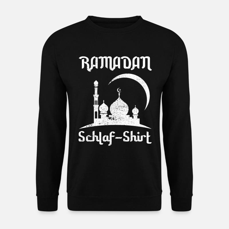 Ramadan schlafen Schlaf Pyjama Geschenk - Unisex Pullover - Schwarz