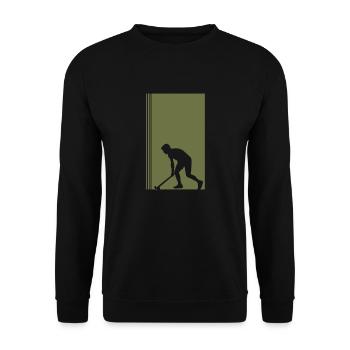 Hockey sur gazon Hockey sur gazon Balle de hockey - Sweat-shirt Unisexe - noir - Devant - Alina (178cm) & Michal (187cm)