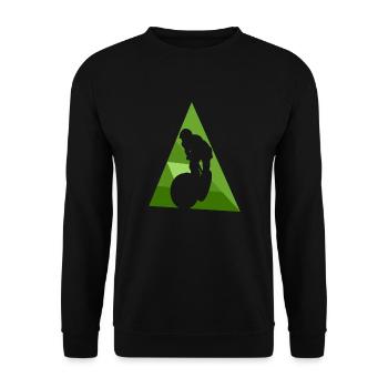 Mountainbiking Trail BMX - Unisex Pullover - Schwarz - Vorne - Alina (178cm) & Michal (187cm)