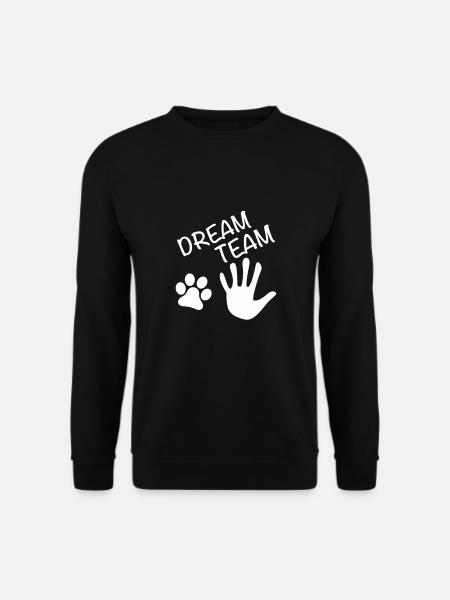 Dream Team Hand Pfote - Unisex Pullover - Schwarz