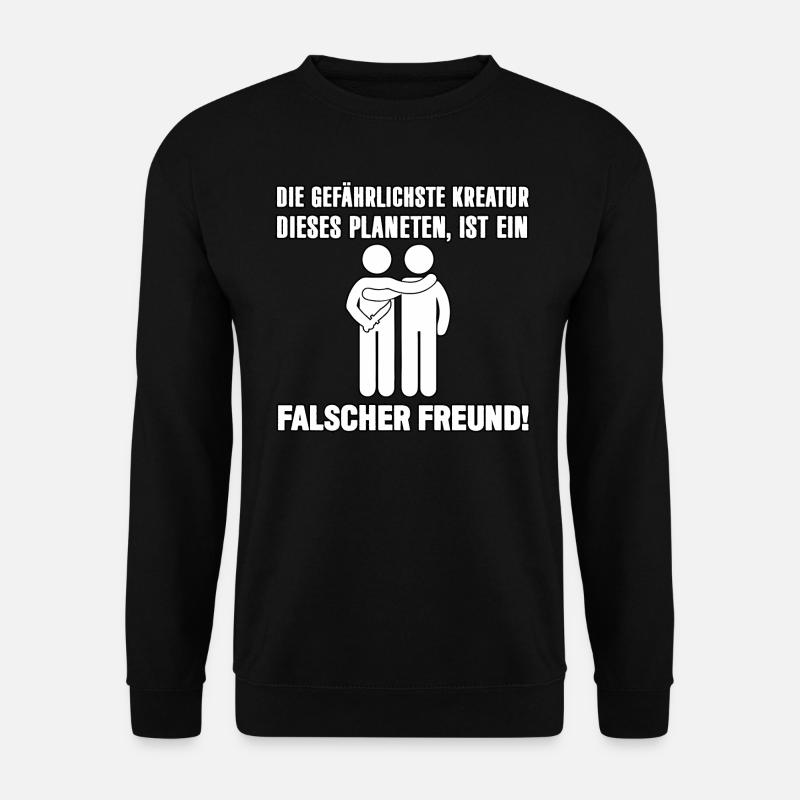 Falscher Freund - Unisex Pullover - Schwarz