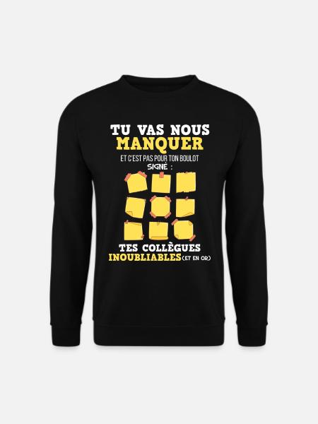 Future retraité départ collègue - Sweat-shirt Unisexe - noir