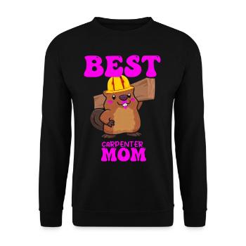 Best Carpenter Mom Female Woodworking Construction - Unisex Pullover - Schwarz - Vorne - Alina (178cm) & Michal (187cm)