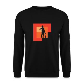 Skateboard Skateboarder Skate sk8 - Unisex Pullover - Schwarz - Vorne - Alina (178cm) & Michal (187cm)