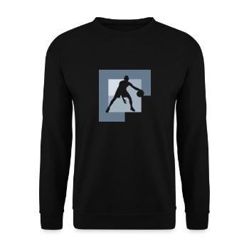 Basketball Dunk BBall - Sweat-shirt Unisexe - noir - Devant - Alina (178cm) & Michal (187cm)