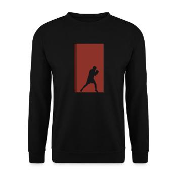 Boxing Boxing Hook - Unisex Pullover - Schwarz - Vorne - Alina (178cm) & Michal (187cm)