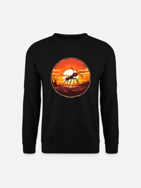 Little Ant Sunset Earth Hill Sun - Unisex Sweatshirt - black