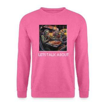 Lets talk zombie - Unisex Pullover - Pink - Vorne