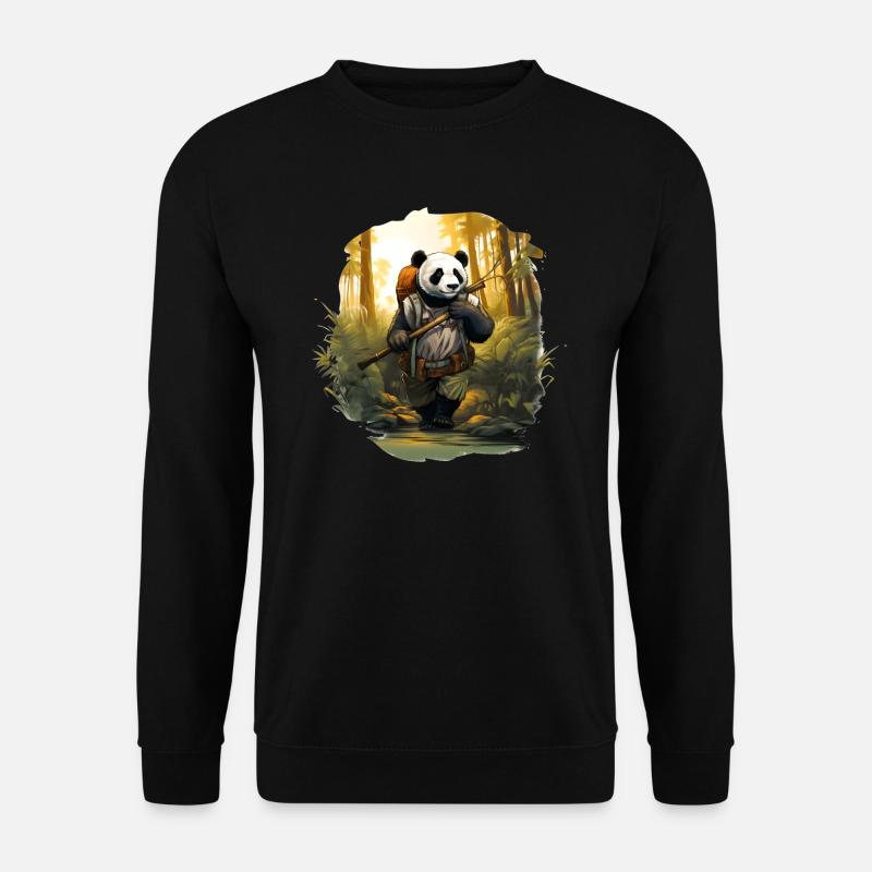 Panda Forest Bamboo Hiker Backpack Plants - Sweat-shirt Unisexe - noir
