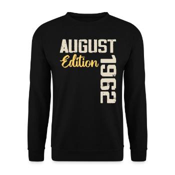Anniversary August 1962 - Limited Edition August 1962 - Unisex Sweatshirt - black - Front - Alina (178cm) & Michal (187cm)