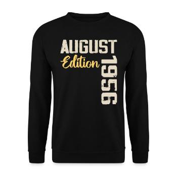 Jubiläum August 1956 - Limitierte Auflage August 1956 - Unisex Pullover - Schwarz - Vorne - Alina (178cm) & Michal (187cm)
