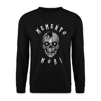 Memento Mori Crâne de zombie - Sweat-shirt Unisexe - noir - Devant - Alina (178cm) & Michal (187cm)