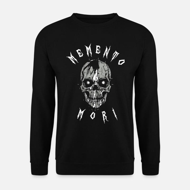 Memento Mori Zombie Skull - Unisex Pullover - Schwarz