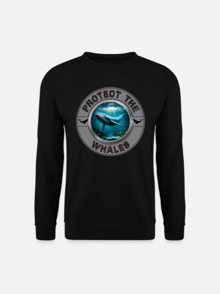 Protect the Whales - Unisex Sweatshirt - black