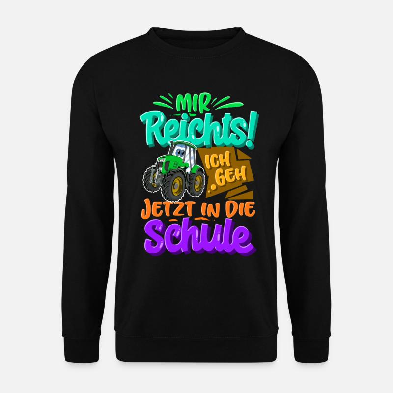 Traktor Kinder Einschulung - Unisex Pullover - Schwarz