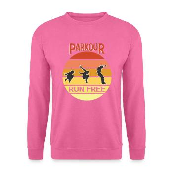 Parkour Run Free - Unisex Sweatshirt - pink - Front