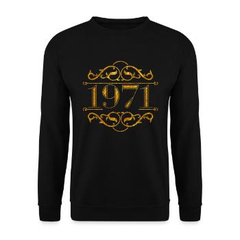 1971 - Unisex Sweatshirt - black - Front - Alina (178cm) & Michal (187cm)