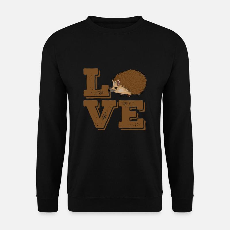 I Love Hedgehogs - Unisex Sweatshirt - black