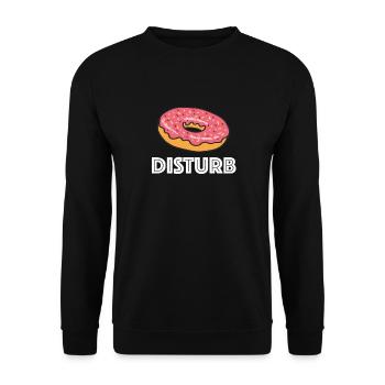 Donut-Störung - Unisex Pullover - Schwarz - Vorne - Alina (178cm) & Michal (187cm)