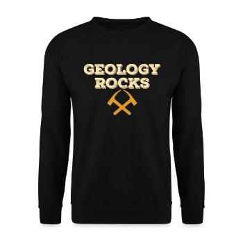 Geologe Geologie Gesteine - Unisex Pullover - Schwarz - Vorne - Alina (178cm) & Michal (187cm)