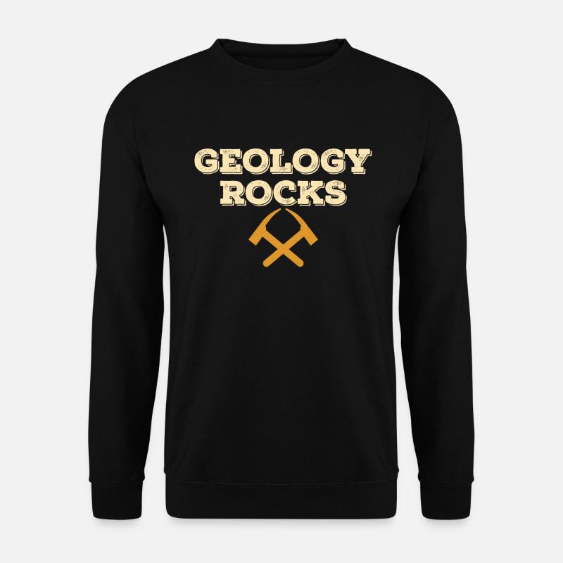Geologe Geologie Gesteine - Unisex Pullover - Schwarz
