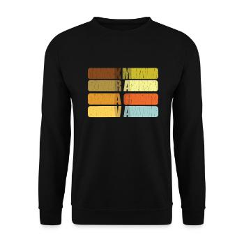 Krav Maga Retro Vintage - Unisex Sweatshirt - black - Front - Alina (178cm) & Michal (187cm)