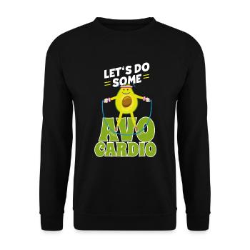 Dire drôle Dictons drôles Sport avocat - Sweat-shirt Unisexe - noir - Devant - Alina (178cm) & Michal (187cm)