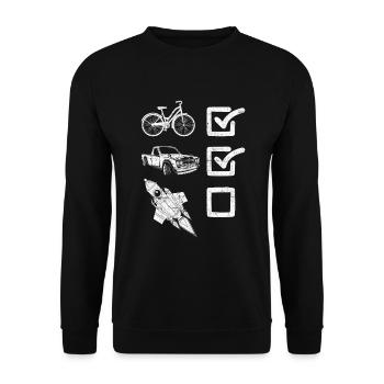 Permis de conduire composé de conducteurs novices - Sweat-shirt Unisexe - noir - Devant - Alina (178cm) & Michal (187cm)