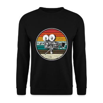 Old retro film camera - Unisex Sweatshirt - black - Front - Alina (178cm) & Michal (187cm)