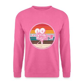 Vieille caméra de film rétro - Sweat-shirt Unisexe - rose - Devant
